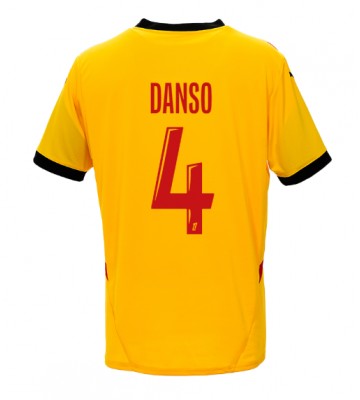 RC Lens Kevin Danso #4 Replika Hjemmebanetrøje 2024-25 Kortærmet